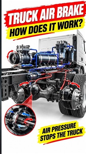 How Truck Air Brakes Work 🚛 | Inside a Heavy-Duty Air Brake System