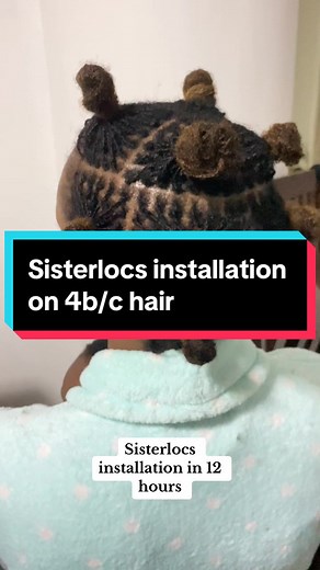 Sisterlocs Installation Progress Video on 4b/c Hair