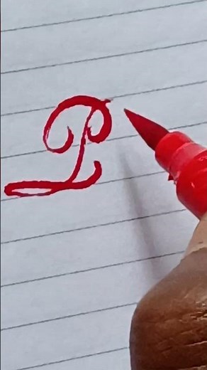 How to Write Letter P in Calligraphy ✍️ | Stylish Handwriting