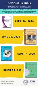 Ever since the pandemic started, ICMR has been at the forefront of public health research to help manage COVID-19 in India. These findings have been published in Indian Journal of Medical Research. Read more: https://www.icmr.gov.in/COVIDTimeline/cindex.html | Indian Council of Medical Research