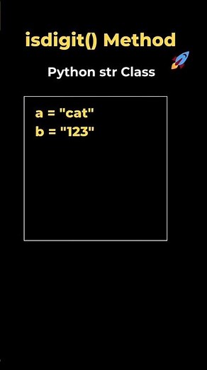 17. isdigit() method in String class | Python #coding #datascience