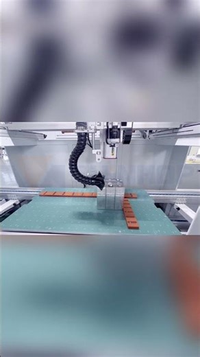 Semi-automatic module production line #lithiumbattery #batterypack #laserwelding #factory #fyp