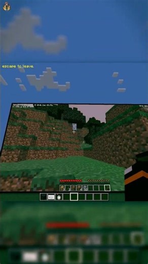 Minecraft Running ON Minecraft Screen! 💥 #WebDisplayMod #MinecraftShorts