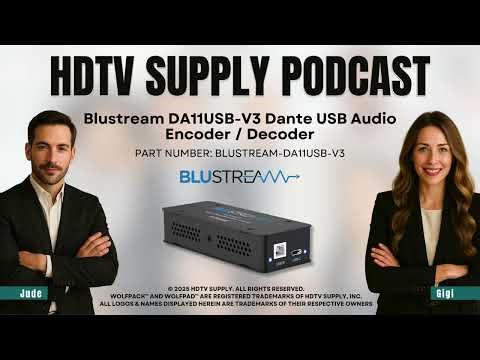 Blustream DA11USB-V3 Dante USB Audio Encoder / Decoder