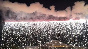 3.2M views · 92K reactions | "Firework waterfall" When two streams of firelight meet, they burst into brilliant colors, eventually forming a beautiful "#firework waterfall." #beauty (cr: douyin 41389688662) | T-Time HK | Facebook