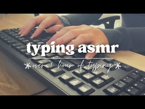 ASMR - Loud Satisfying Relaxing Fast Typing for Studying & Work - No Talking - Over 1 Hour Long
