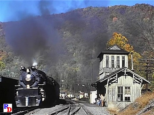 C&O 614 blows through Thurmond and Quinnamont, West Virginia during one of the 1980 excursions called the "Chessie Safety Express" From the GSVP show "C&O 614 Revival" https://rfd.video/614Revival | Steam Giants