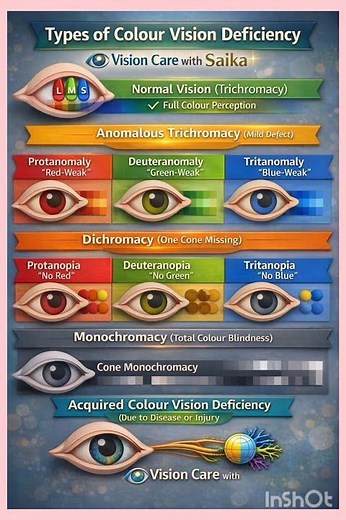 "Colour Vision Deficiency"#eyehealth #eyes #optometry #eyecare #visioncare #ophthalmology #medical