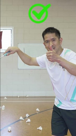 How to do a Kento Momota Backhand Net Spin in Badminton 🔥🏸💪