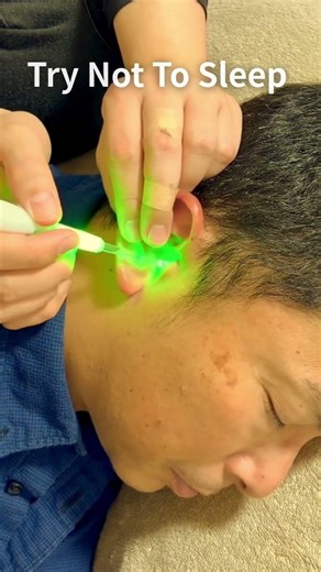 Try Not To Sleep ⚡ Super Fast LED Ear Cleaning ASMR #Shorts