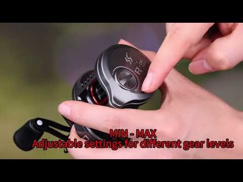 Sougayilang P9 DC Electronic Brake System Baitcasting Fishing Reel 7.2:1 Gear Ratio