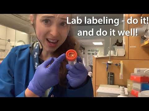 Lab labeling - some tips to labeling tubes, etc. effectively