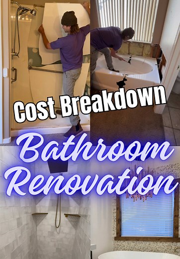 Master Bathroom Reno: $8,402 Materials Only DIY Cost Breakdown