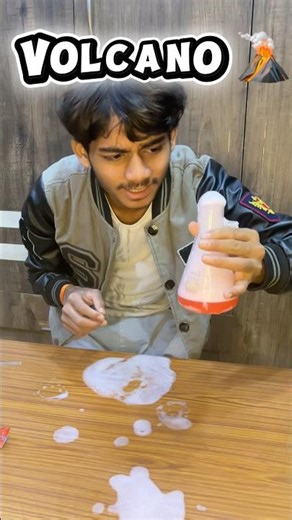 Volcano 🌋 experiment #shorts #video #science #experiment