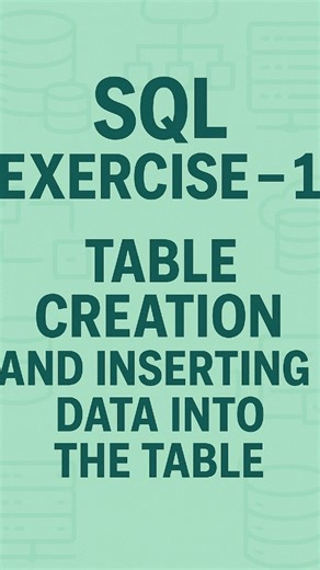 VisualBookAI on Instagram: "Table creation in SQL Follow for more videos @visualbookai #visualbookai #sql #sqlquery #sqlserver"