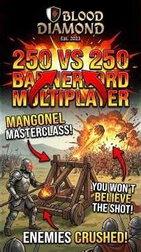 Bannerlord 2 Multiplayer 250v250 Mangonel Kills #shorts #bannerlord2 #siege #medieval #gaming