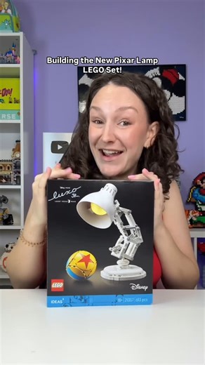 Emily on Instagram: "so many hidden easter eggs inside too! 🤭 #gifted the LEGO Ideas Pixar Lamp was a stressful(ish) build but so so worth it! It’s such a fun set! It releases June 1st for $70 but available now for pre-order! #rlfm #reviews #21357"