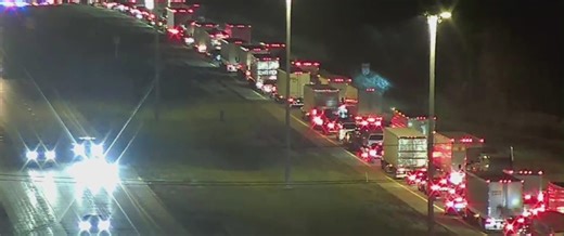 I-90 reopens after multiple semis crash