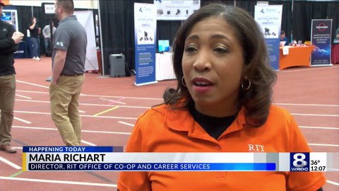 Students meet employers at RIT’s spring career fair