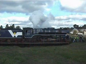 R711 "Super R" Hudson Steam Loco to St Arnaud: Australian Trains