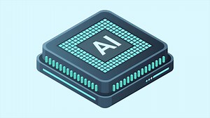 Download Isometric artificial intelligence chip animation. Artificial intelligence concept. Futuristic microchip processor. Motion graphic. 4K animated in isometric style for free