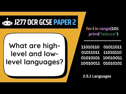 High-Level & Low-Level Languages | 5.1 | OCR GCSE Computer Science | J277