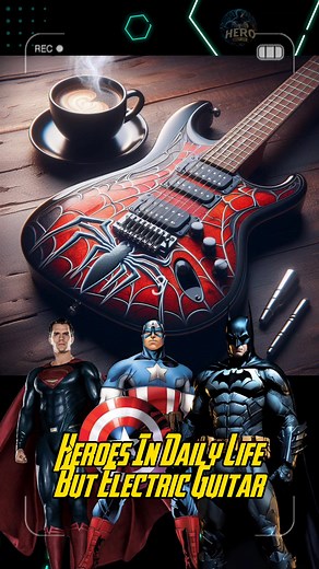 Electric Guitar Superheroes from Marvel & DC