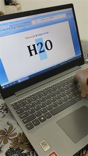 Subscript & Superscript Shortcut Key in Ms word #viral #shorts