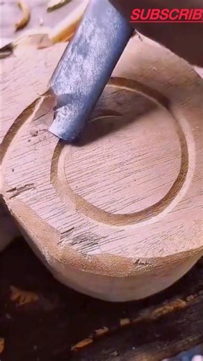 Hand Carving Wood Art ✋🪵 | Amazing Wooden Design Craft 🤙 #craft #outdoors #skills