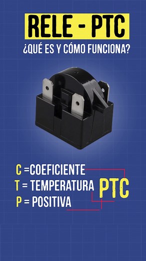 - PTC significa (Coeficiente de temperatura positiva) ⚠️ Este dispositivo es muy usado en neveras, refrigeradores, para controlar el arranque de los compresores La PTC tiene una característica y es que a medida que se calienta aumenta la resistencia hasta llegar a un valor donde deja de conducir electricidad. #friolandiaservice #refrigeration #valvulaexpansion #refrigerante #rele #eletricista #hvactechnician