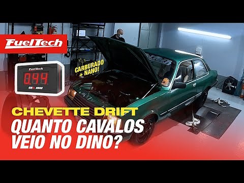 🐎❓ Chevette motor original carburado + NANO no dinamômetro, quanto veio de potência?