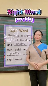 22K views · 161 reactions | Let's sing along and learn the sight word 'pretty' to make reading fun and easy! ✨ #SightWords #EarlyLiteracy #ReadingSkills #FunLearning #loveteacherjes #fyp #reels #trend #kindergartenteacher #kindergarten #earlychildhoodeducation #earlylearning #trendingvideo #fbreelsfypシ゚viral #viral #trendingreels | Love, Teacher Jes | Facebook