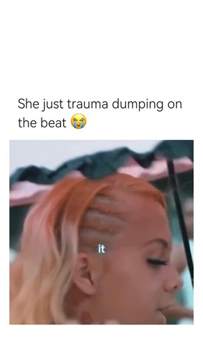 Posting Daily Only For The Boys 😎 on Instagram: "This video features quick cuts of the artist Latto set to her music, showing her both performing and in moments of emotional distress, including crying. The static text on the screen reads, “She just trauma dumping on the beat 😭,” as key words from her rap verse flash by, such as “pregnant,” “stomach,” “dead,” and “miscarriage.” The audio is a clip from her song “P*ssy,” where she raps the lyrics: “2022 I was pregnant. I got punched in my stomac