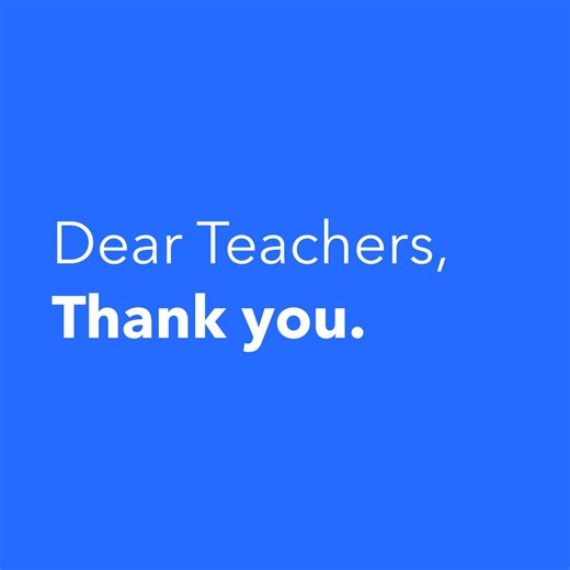 165K views · 33 reactions | Dear teachers, From our teachers, to you. Happy Teacher Appreciation Week. Shout out a teacher who's made a difference in your life in the comments! | Intuit | Facebook