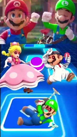 Scary Super Mario Vs Scary Luigi Vs Scary Princess Peach #tileshop #coffindance #shorts #supermario