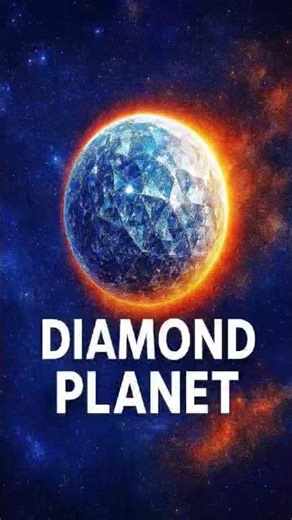 The Diamond Planet That Burns Alive 💎🔥 #diamondplanet #spacefacts