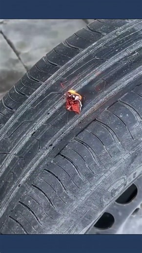 Alternative car tire repair method you should know #DIYtips #carrepair #lifehacks