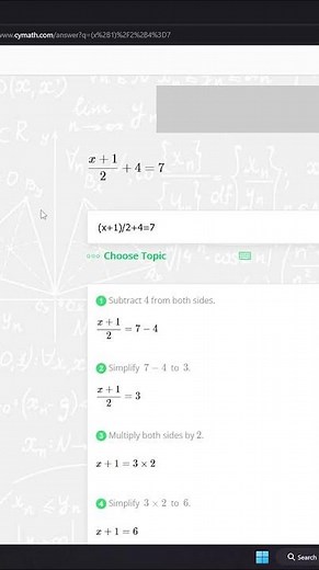 Solve Math Problems Instantly — Cymath.com #shorts