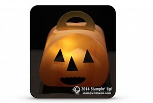 How to make Illuminated Jack-o-Lantern Keepsake Boxes featuring Stampin Up