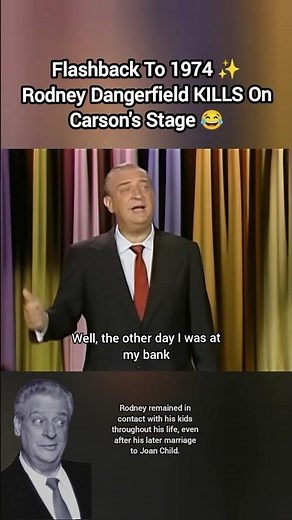 Flashback To 1974 ✨ Rodney Dangerfield KILLS On Carson's Stage 😂