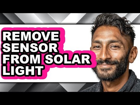 How to Remove Sensor from Solar Light (updated)