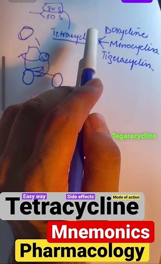 Tetracycline pharmacology_mode of action|mechanism of action| side effect|Mnemonics#tetracycline