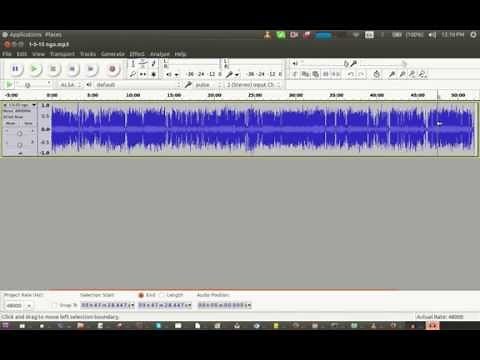 Leveling up the audio in Audacity (range compression) (uniform amplification)