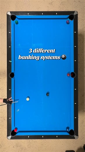 orodbilliards on Instagram: "3 different ways to use the bank system in billiards 🎱 1. The Isosceles triangle - This system works by visualizing an isosceles triangle between the object ball, and your desired pocket. When the two long sides of that triangle are placed towards the pocket and above the object ball, the entry and exit angles mirror each other, giving you a predictable rebound toward the pocket. 2. Diamond system - Place your cue stick across the table above the object ball, or vis