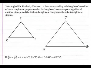 Proving the SAS Similarity Theorem