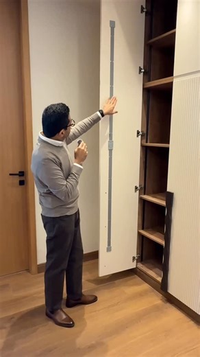 AA KITCHEN AND WARDROBES on Instagram: "Connect with us on WhatsApp at +91 95609 09598 to design your modular wardrobes and kitchens with our expert team. Have you also installed the straightener in your wardrobe shutter? #ankurahujadesigns #wardrobes #wardrobe #wardrobeinspo #interiors"