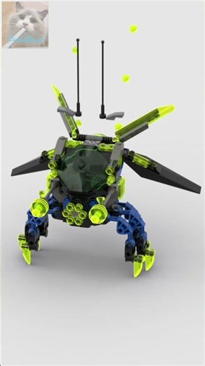 LEGO® Brick insectoids battle beetle custom speedbuild animation short new