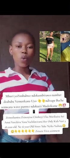 Zvinoshamisa Zvinotyisa Chinhoyi Uku Murikuita Sei Amai Vasvikira Vana Vachikwirana Her Only Kids Vari 2 18‑year‑old Ne 16 year Old Sister Yake Nyika Yashata😳😳👇👇👇👇👇👇 Zvizere First comment#zimtrends #viewonce #@Natasha Nation foster🥰💘💘 #kbmurondah #LIVEIncentiveProgram #BreakingNews