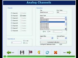 FieldLogger - Analog Channels Configuration