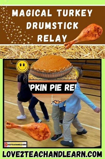 10 Easy and Fun THANKSGIVING PE Stations, Games, Relay Ideas #pegames